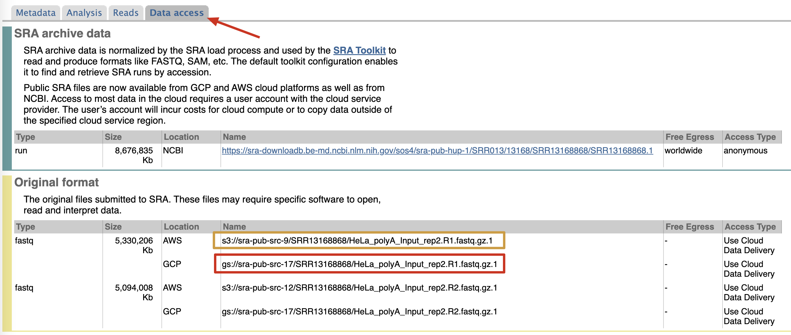 cloud download links